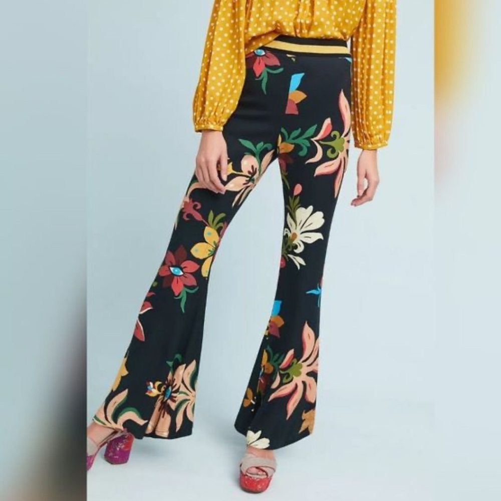 Farm Rio Evil Eye Flare Pants